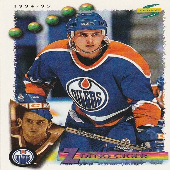 Zdeno Ciger Edmonton Oilers NHL Hockey Card Collection - 2 Card Set - Picture 3 of 3